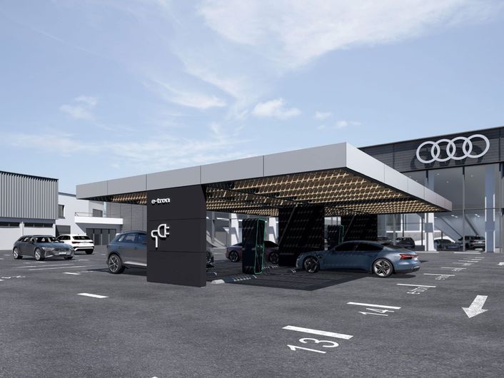 CO₂-Einsparungen im Audi Autohaus