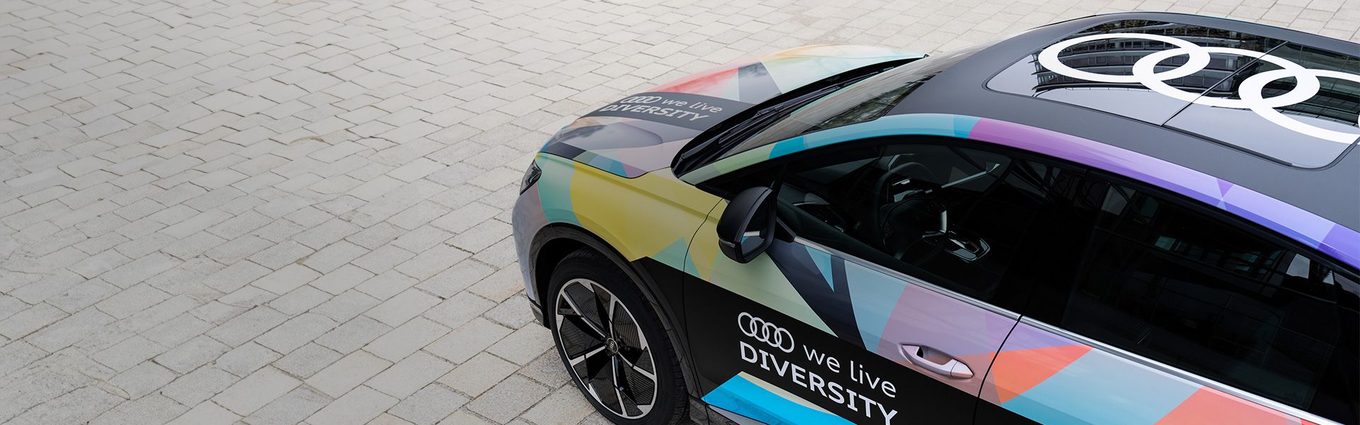 Audi vehicle with “Diversity and Inclusion” wrap