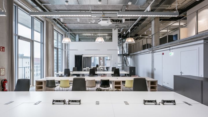 Our Munich site: around 35 Audi employees are employed in the ‘WERK 12’ co-working space. Together with local start-ups, the team designs and develops new products and services for modern, urban customers.