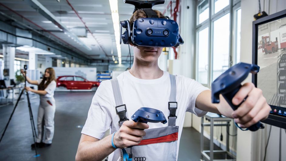Lernen mit Virtual Reality bei Audi