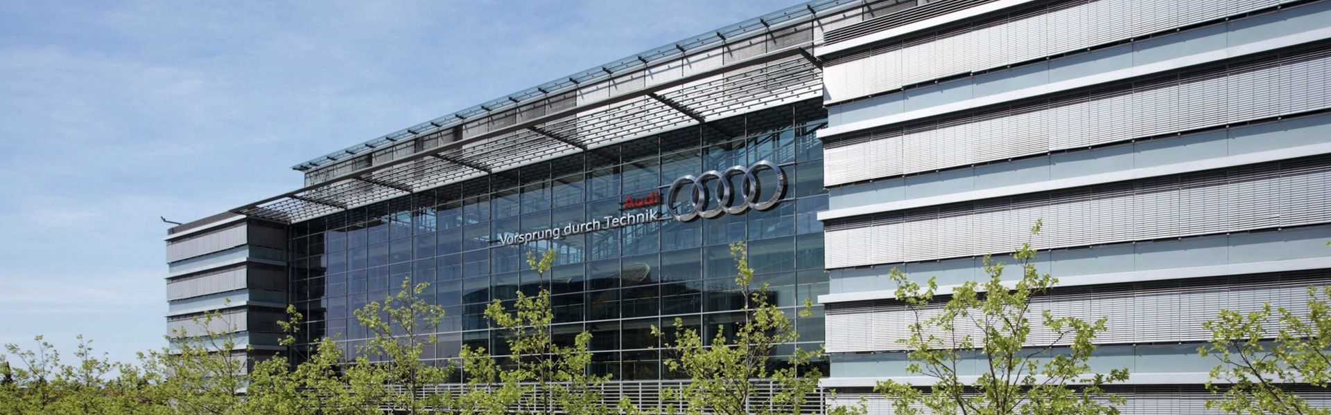 The Audi company headquarters