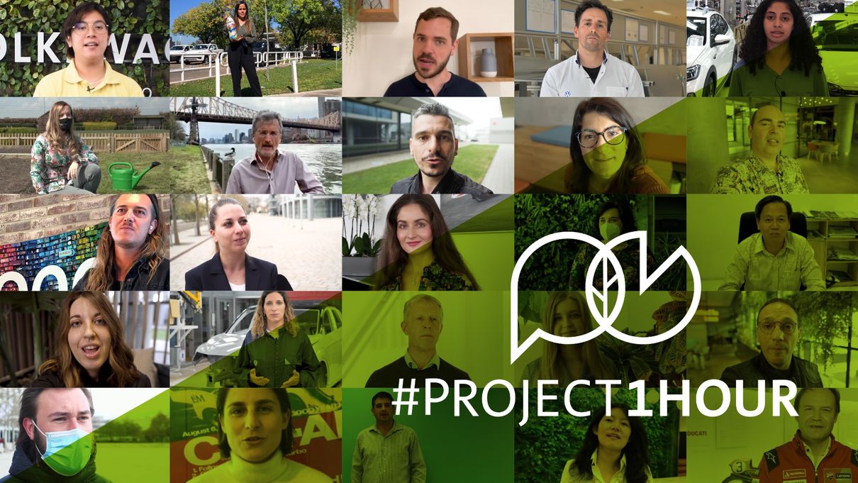 The Volkswagen Climate Day, a group-wide day of action dedicated to environmental protection, was held on Earth Day this year. /Alternative: Protecting the environment together: #Project1Hour