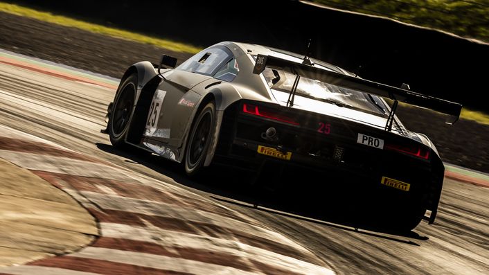 Audi R8 LMS on the race track