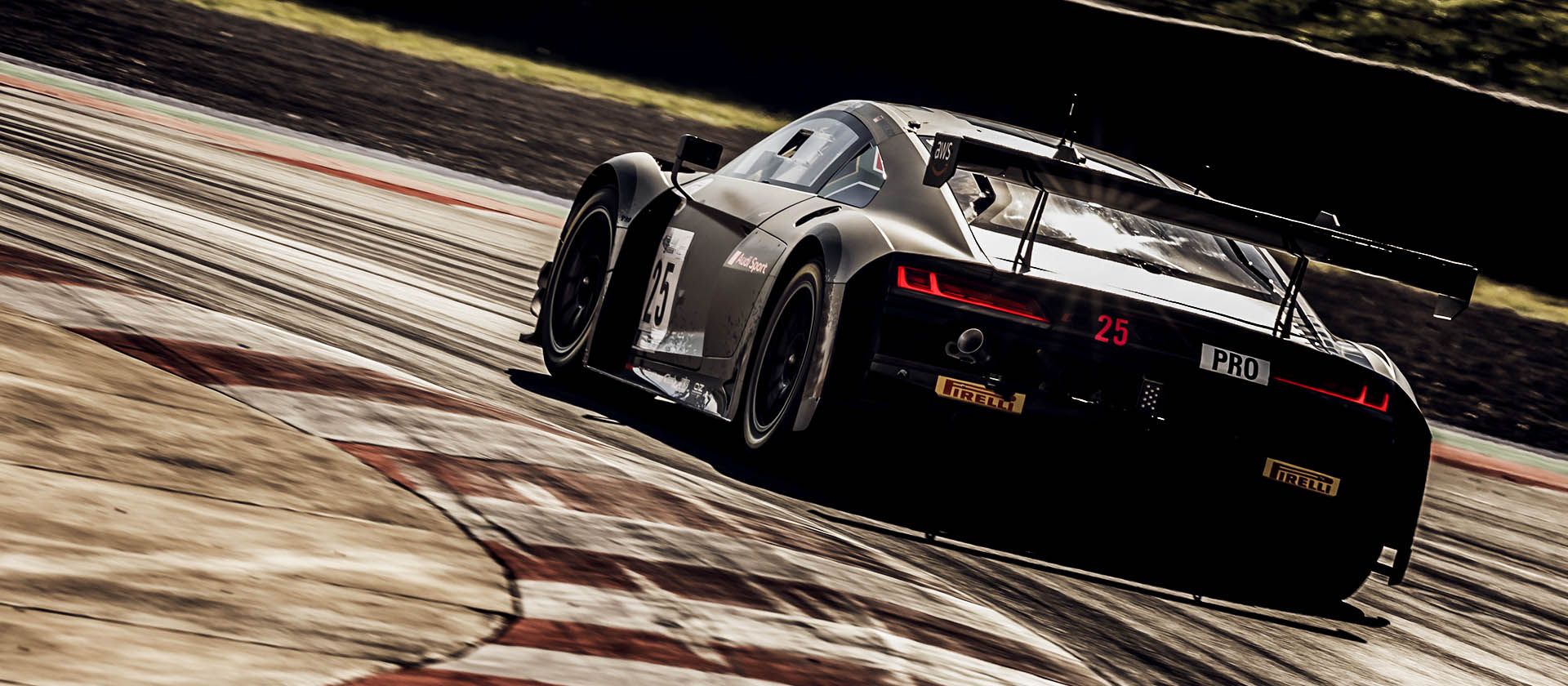 Audi R8 LMS on the race track