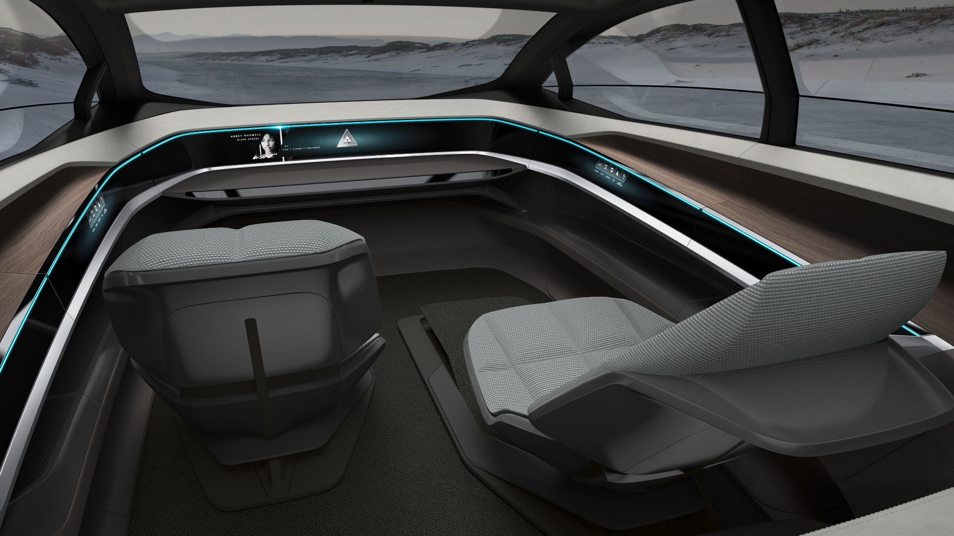 Interior of the Audi AI:CON concept car
