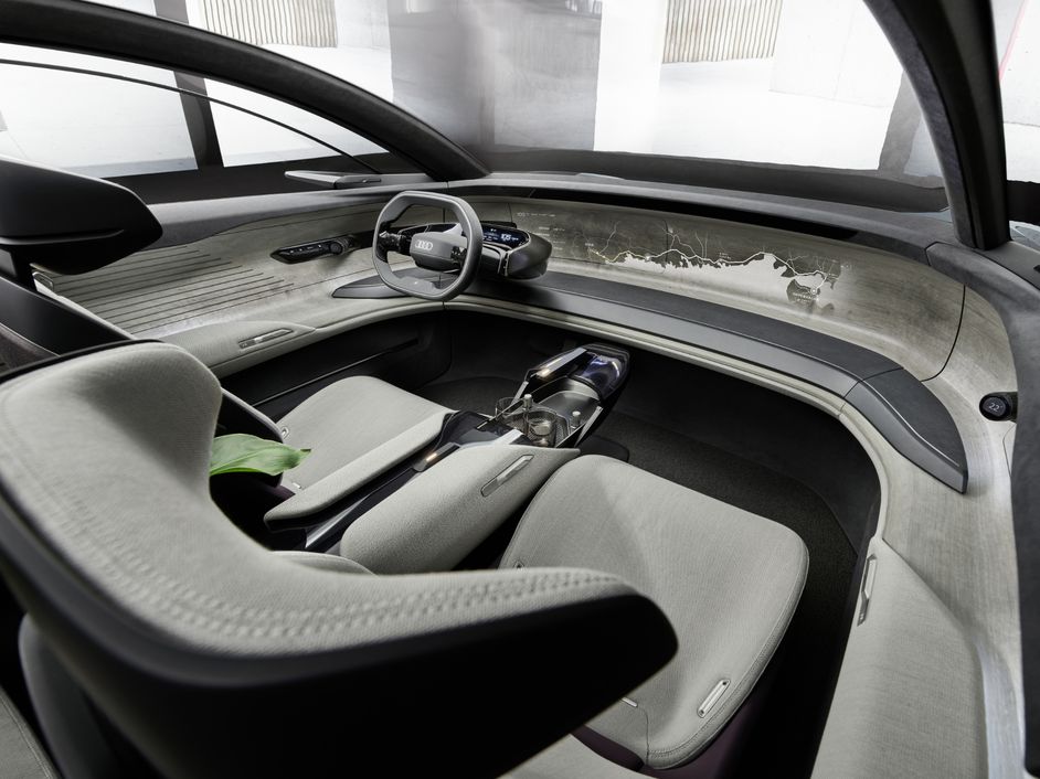 Cockpit eines Audi Konzeptfahrzeugs