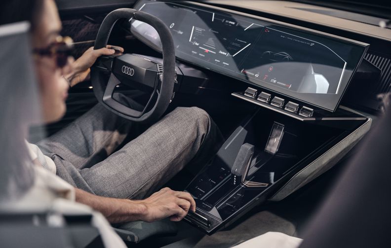 Cockpit of an Audi concept car