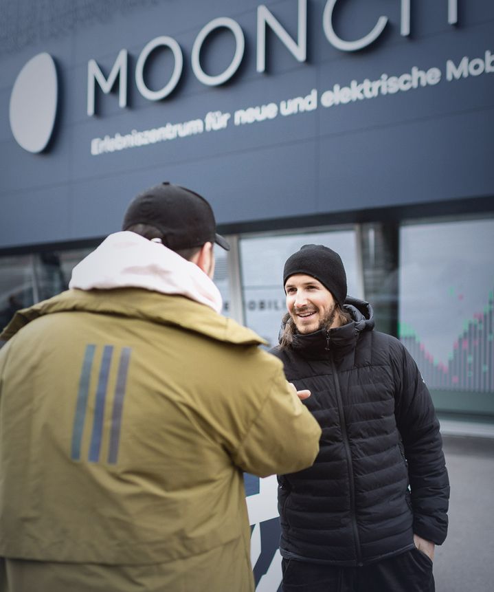 Tom Klocker and Mitja at Mooncity Salzburg.