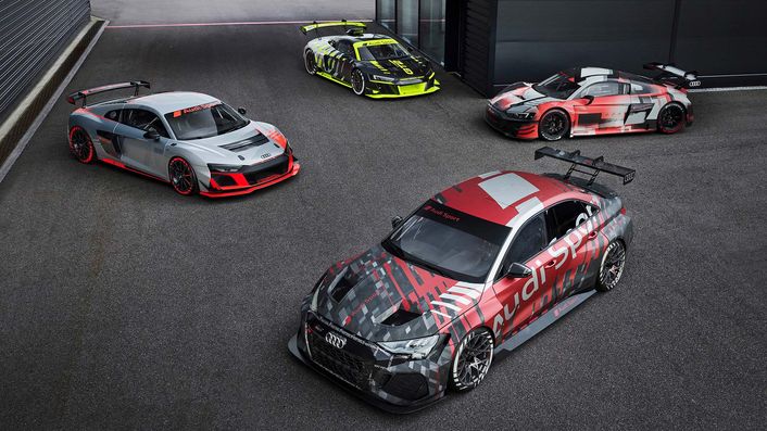 Audi R8 LMS GT2, Audi R8 LMS GT3, Audi R8 LMS GT4, Audi RS 3 LMS