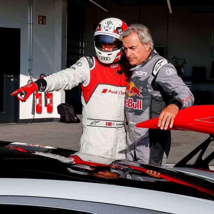 Audi e-tron Vision Gran Turismo, Carlos Sainz, Tom Kristensen