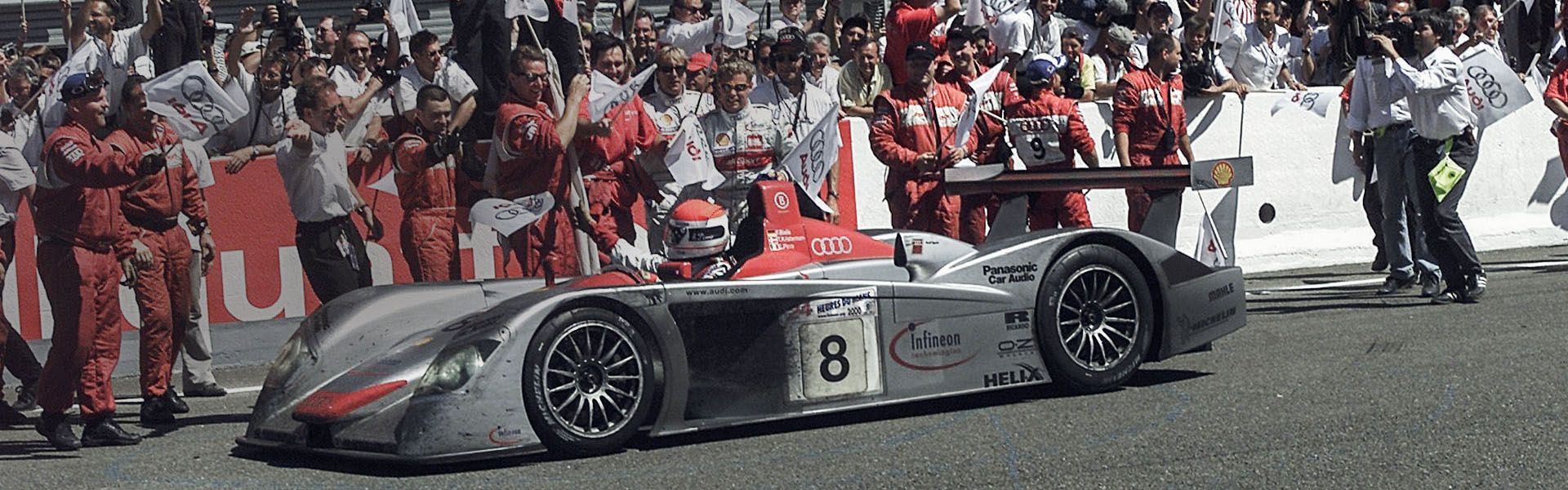 Audi R8 on the racetrack