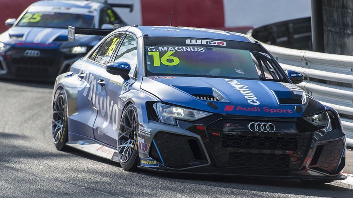 Audi RS 3 LMS on the racetrack