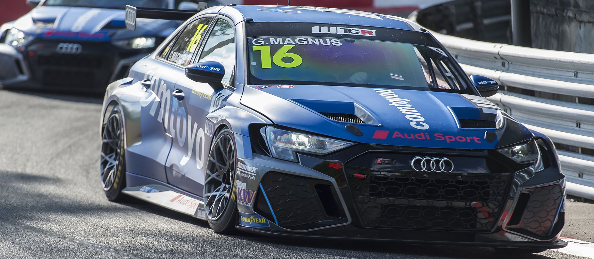 Audi RS 3 LMS on the racetrack